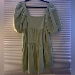 Nasty Gal puffy shoulders dress